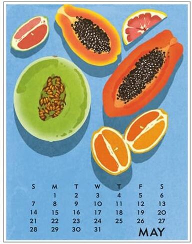 تقويم سطح المكتب لعام 2023 مقاس 5 × 7 بوصات عمل فني من تصميم جوانا رايلي in Kuwait