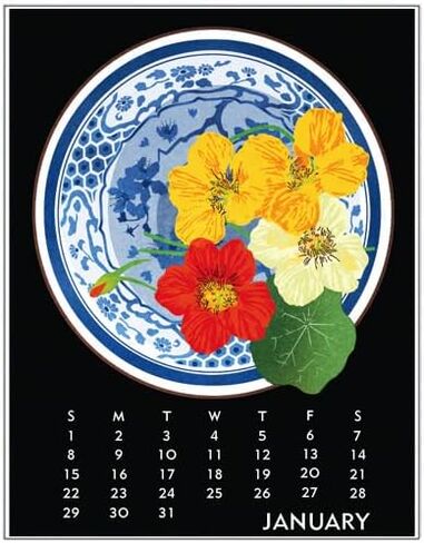 تقويم سطح المكتب لعام 2023 مقاس 5 × 7 بوصات عمل فني من تصميم جوانا رايلي in Kuwait