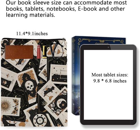 غلاف الكتاب، غلاف الكتاب مع سحاب، غلاف الكتاب للقراءة، هدية قارئ الكتب، هدية كتاب هدية لنادي الكتب، حقيبة هدية لأمين المكتبة، أغطية الكتب الورقية 6JB015 in Kuwait