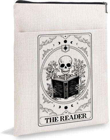 غلاف الكتاب، غلاف الكتاب لمحبي الكتب، هدايا عشاق الكتب، غلاف الكتاب بسحاب وجيب أمامي، أغلفة الكتب للغلاف الورقي - أكمام الكتب لحقيبة بطاقات التارو للقارئ6JB039 in Kuwait