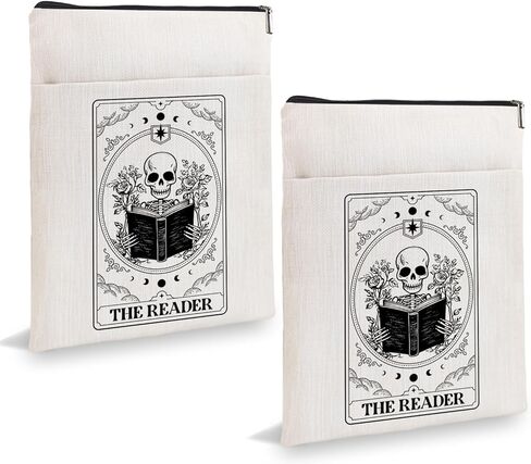 غلاف الكتاب، غلاف الكتاب لمحبي الكتب، هدايا عشاق الكتب، غلاف الكتاب بسحاب وجيب أمامي، أغلفة الكتب للغلاف الورقي - أكمام الكتب لحقيبة بطاقات التارو للقارئ6JB039 in Kuwait