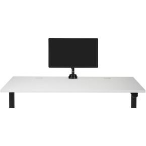UPLIFT Desk - Zilker Dual Monitor Arm (Black), for 2 monitors each up to 39.5" wide and weighing between 4.4 lb to 11 lb each, quick release VESA 75x75mm and 100x100mm, clamp and bolt-through mount