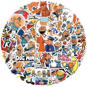 50pcs Funny Dog TV Show Stickers for Kids Water Bottles,Cute Aesthetic Cartoon Vinyl Stickers for Teens Laptops Bumper Journal Suitcase Skateboard Graffiti Decals