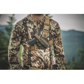 حافظة الصدر Kenai لـ Sig P320 X-TEN ، اليد اليمنى ، MAS/GREY-COYOTE TAN