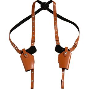 Shoulder Holster for Pistols Leather Concealed Carry Shoulder Holster for Men Under Arm Gun Holster for 1911 Full Sized with Adjustable Back Straps and Accessories
