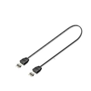 30CM 5V 3Pin ARGB Extension Cable Adapter 1 to 1 2 3 4 Spliter for Fan Motherboard Aura RGB L/E/D SYNC for(1 to 2 Black)