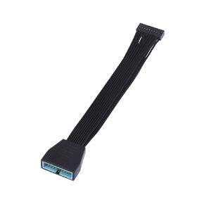1pc Motherboard Mainboard USB3.0 19Pin 20Pin Female to USB 3.0 19pin 20 Pin Male Extension Conversion Connecting Cable 15cm