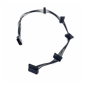 15Pin SATA/4PIN Power Supply Splitter Cable Hard Drive 1 Male to 5 Female Extension Power Cord for DIY PC Sever(SATA)