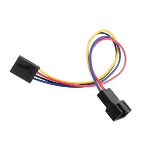 1 Pcs 5Pin to 4Pin Cooling Fan Connector Adapter 18cm Extension Cable Wire for de*/ll Styles 5 Pin Latch Styles PC