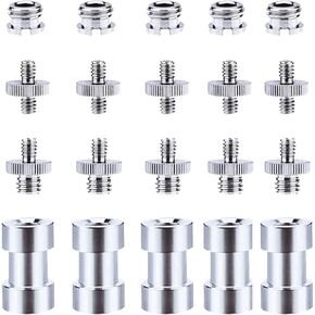 TAODAN 1 Set Aluminum Alloy 1/4-3/8 Conversion Screws Electronics Camera Accessories for Tripod/Ball Head