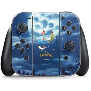 ألعاب Skinit Scenit Maming Skin متوافقة مع Nintendo Switch (2017-2021) وحدة التحكم Joy-Con-ديزني بيتر بان وعبث بيل في نيفرلاند.