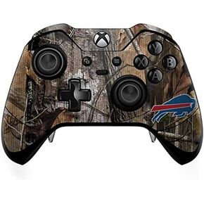Skinit Skinit Gaming Gaming Skin متوافق مع جهاز التحكم في Xbox One Elite - NFL Buffalo Bills Realtree AP Camo Design