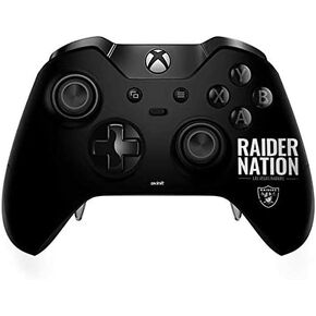 Skinit Decal Gaming Skin Compatible with Xbox One Elite Controller - Officially Licensed NFL Las Vegas Raiders Team Motto Design