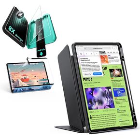 ESR iPad 11th/10th Generation A16 (11/10.9 Inch, 2025/2022) Case 2 Pack Screen Protector+Paper-Feel Magnetic Screen Protector