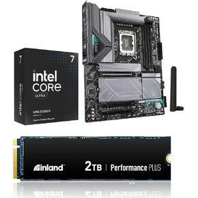 INLAND 3-in-1 Combo: Intel Ultra 7 265KF CPU with Gigabyte Z890 Eagle WiFi7 Motherboard Performance Plus 2TB SSD