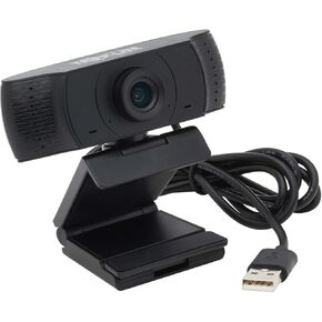 Tripp Lite USB Webcam مع كاميرا ويب للميكروفون لأجهزة الكمبيوتر المحمولة وكاميرا USB لأجهزة الكمبيوتر المكتبية ، كاميرا الكمبيوتر 1080P (AWC-001)