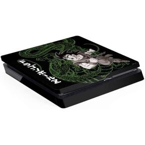 Skinit Decal Gaming Skin Compatible with PS4 Slim - Officially Licensed Dragon Ball Z One Wish Shenron Design