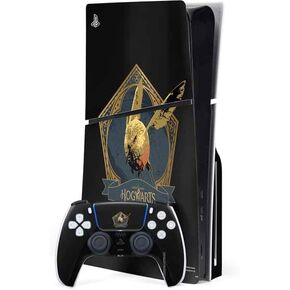 Skinit Decal Gaming Skin Compatible with PS5 Slim Disk Bundle - Officially Licensed Wizarding Worlds Hogwarts Legacy Character Art Design
