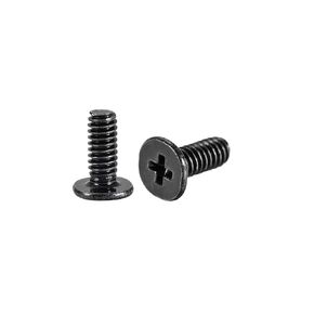 #US M2 X 8mm Laptop Notebook Computer Screws Head Screw Black 50pcs