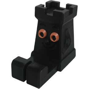 Chess Rook Phone Stand, Unique Chess Piece Phone Holder for Desk, for Chess Lovers, Decorative Rook-Shaped Phone Dock for Office, Home, or Gamer Setup (Black)