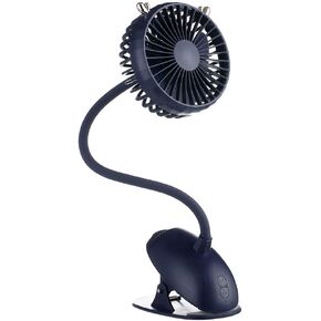 Mini Clip USB Desk Fan,Battery Operated Personal Small Desktop Fan,For Indoor Office Table Dormitory Room Bed Yellow 8 * 4.8 * 20.8inch