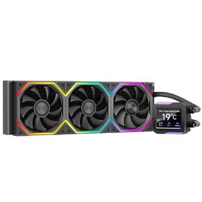 Astroshell V2G 360 Argb Water Cooling CPU Cooler|3 * 120mm PWM Fans with 2000RPM|LCD Digital Display Screen|Lower Noise ≤32DBA|for Intel LGA1851/1700/1200/115X AMD AM4/AM5 (Black, 360mm)