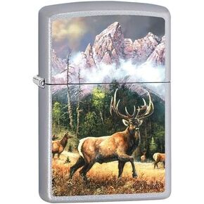 Zippo Blaylock Painting Elk Call to Challenge Lighter Custom Made