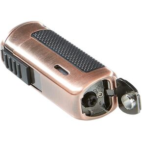 Lotus CEO Triple Torch Flame Lighter w/ Cigar Punch - Black Matte