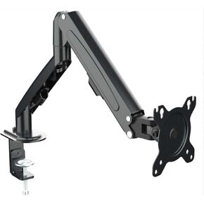 GC08-12 Desktop Monitor Mount Bracket for 13 to 27-Inch LCD Screens Rotate & Tilt Adjust Monitor Desk Stand Support(White)