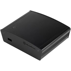 Silverstone Tek Premium Aluminum NUC Chassis with Heat Pipe Pre-Assembled Wi-Fi Antenna Bluetooth 2X HDMI Ports Cases PT15B-H1D2
