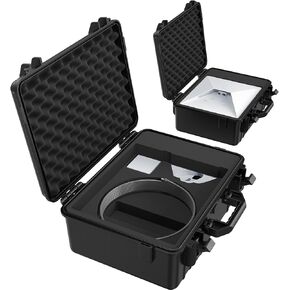 Starlink Mini Case, Waterproof Hard Case with EVA Liner for Starlink Mini Dish & Accessories, Portable Carrying Case for Travel, Camping, Rv, Indoor & Outdoor Use