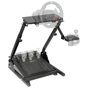 Adjustable Racing Wheel Stand Foldable Gaming Steering Wheel Stand for Logitech G29 G920 G27 G25, Pedals & Wheel Not Included