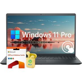 Dell Inspiron 15 3530 Touchscreen Business Laptop, Intel 10-Core i5-1334U, 15.6" FHD IPS Display, AI Copilot, 16GB RAM 512GB SSD, Windows 11 Pro with Lifetime Microsoft Office, Fast Charge, Black