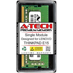 A-Tech 8GB RAM for Lenovo THINKPAD E15 | DDR4 2666MHz SODIMM PC4-21300 260-Pin Non-ECC Memory Upgrade Module