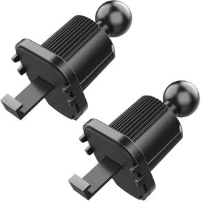 2 Pack Mobile Bracket Clip Air Vent Clip For Most Car Phone Holder Cellphone Holder Mount Vent Grip With Joint Ball Dia 17mm Universal Air Vent Clip For Car Phone Mount Cellphone Holder Vent Grip