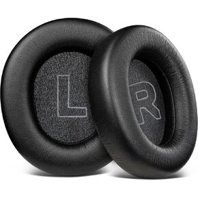 SOULWIT Replacement Earpads for Steelseries Arctis Nova Pro Wired, Nova 1/1X/1P/3/3P/3X/4/7/7X/7P Headphones, Ear Pads Cushions with Soft Protein Leather, Noise Isolation Foam - Black