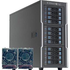 ZhenLoong 12 Bay hot-swap HDD Full Tower case EEB/EATX Server Graphic Workstation Chassis SATA3.0 6Gb backplane with 2 x GPU Fan and Air Transportation Takes About 15 Days.