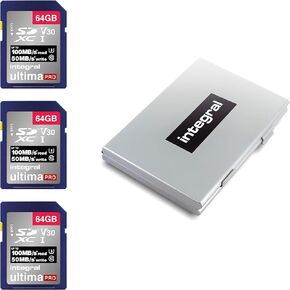 32GB SD Card 4K Ultra-HD Video Premium High Speed Memory Card SDHC Up to 100MB/s V30 UHS-I U3 C10, by Integral, INSDH32G-100/70V30
