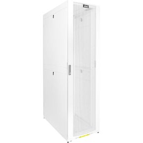 Tecmojo 48U Server Rack Cabinet - PRE-Assembled 24inch Width 48inch Depth IT Network Equipment Cabinet Rack Enclosure with Casters - 3000lbs Weight Capacity(06White)