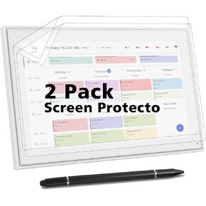 2PCS Screen Conservator & 3-in-1 Stylus Pen for Skylight Calendar 15 inch – Anti-Glare, Paper feel, Fingerprint Resistant – Have To Have Accessories Kit for Skylight Digital Calendar