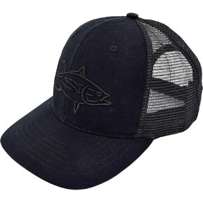 Filthy Anglers Snap Back Tuna Fishing Trucker Hats Men & Women :: Black