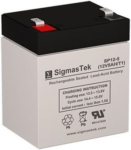 SigmasTek SP12-5 Battery - 12 Volt 5 AH F1 Terminal in Kuwait
