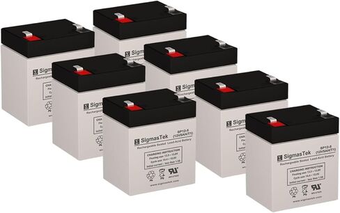 SigmasTek SP12-5 Battery - 12 Volt 5 AH F1 Terminal in Kuwait