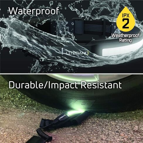 Liteband FLEX 300 Wide-Beam LED Headlamp - 210° Illumination, 300 Lumens, Improved OVLED Design - AAA Batteries, Adjustable, Camping, Running, Hiking, Fits Hard Hats, LBF300-AN, Night in Kuwait