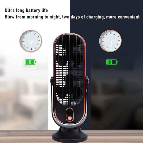 Gonetre Desk Fan Tower Fan USB محمولة Air Air Cooler مروحة رأسية ، 5 سرعات من المعجبين بفرش محرك قائم على الطابق لمطبخ المكتب المنزلي داخلي (أسود) in Kuwait