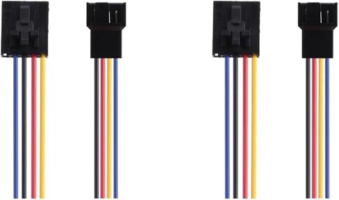 1-5Pcs 5Pin to 4Pin Cooling Fan Connector Adapter Converter Extension Cable Wire for de*/ll Styles 5 Pin Latch Styles PC(2PCS) in Kuwait