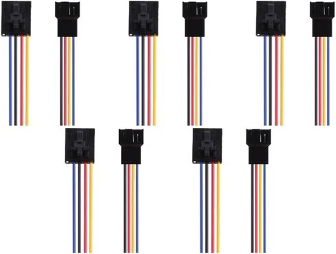 1-5Pcs 5Pin to 4Pin Cooling Fan Connector Adapter Converter Extension Cable Wire for de*/ll Styles 5 Pin Latch Styles PC(2PCS) in Kuwait
