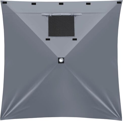MASTERCANOPY Escape Shelter Side Panel with Window (10x10,Gray) in Kuwait