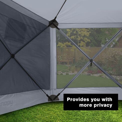 MASTERCANOPY Escape Shelter Side Panel with Window (10x10,Gray) in Kuwait