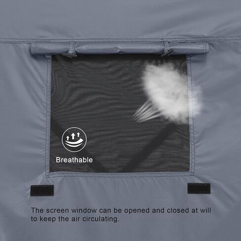 MASTERCANOPY Escape Shelter Side Panel with Window (10x10,Gray) in Kuwait